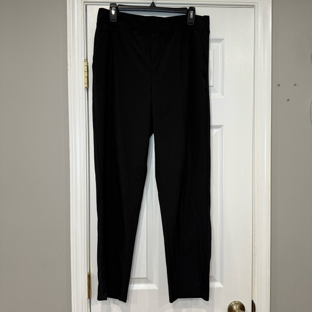 Te Verde Travel Commute Black Lightweight Pants Womens XL